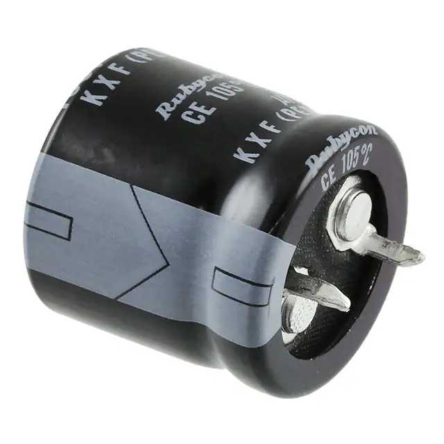 Ассортимент конденсаторов емкостью 100 мкФ различных типов: электролитические, танталовые, полимерные