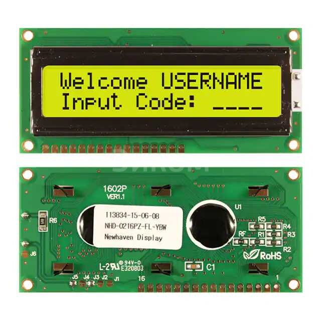 NHD-0216PZ-FL-YBW NHD-0216PZ-FL-YBW