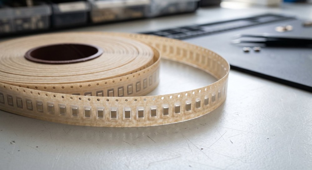 Лента с SMD конденсаторами для поверхностного монтажа